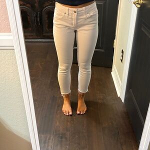 Silver Jeans White Cropped Women's Jeans